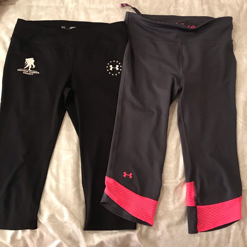Bundle! 2 pair of under armour capri leggings
